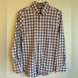 Express Men's Checkered Shirt - Pink and Blue